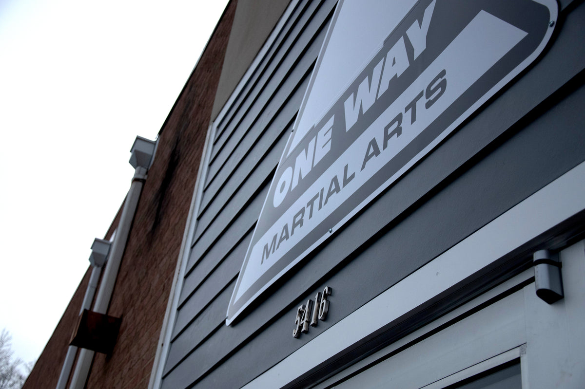 Exterior of the One Way Martial Arts gym at 5416 Eisenhower Ave in Alexandria, VA