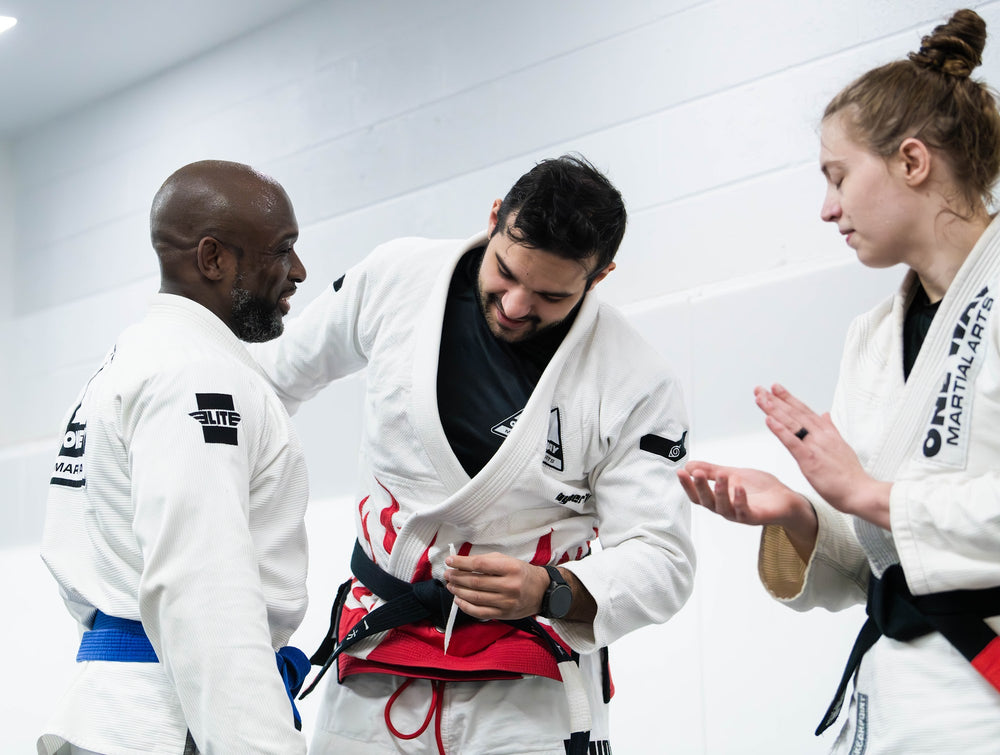Belt promotion at One Way Martial Arts in Alexandria, VA